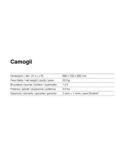 Outlet - difetti estetici - biocamino da pavimento tecno air system "ruby modello camogli" bianco
